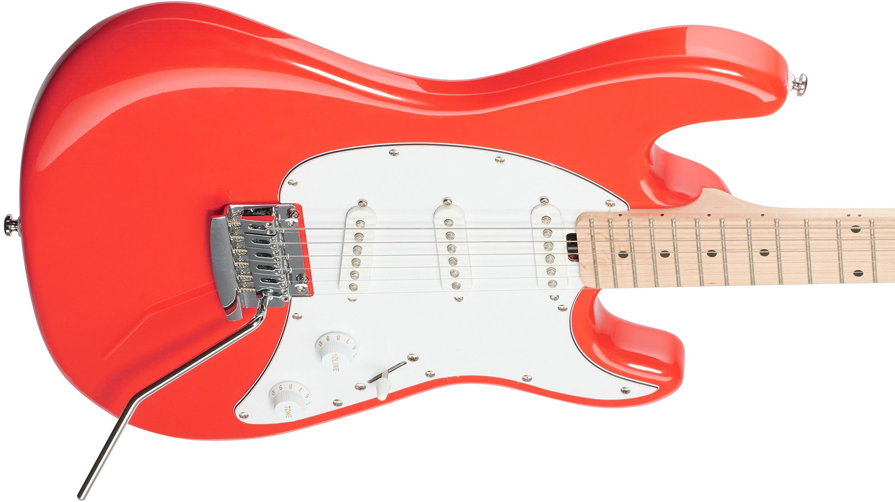 Sterling By Musicman Cutlass Ct30sss 3s Trem Mn - Fiesta Red - Elektrische gitaar in Str-vorm - Variation 2