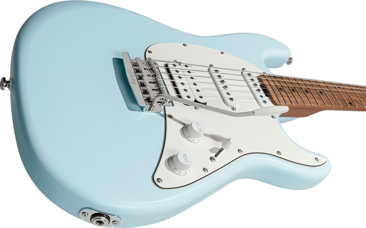 Sterling By Musicman Cutlass Ct50hss Trem Mn - Daphne Blue Satin - Elektrische gitaar in Str-vorm - Variation 2