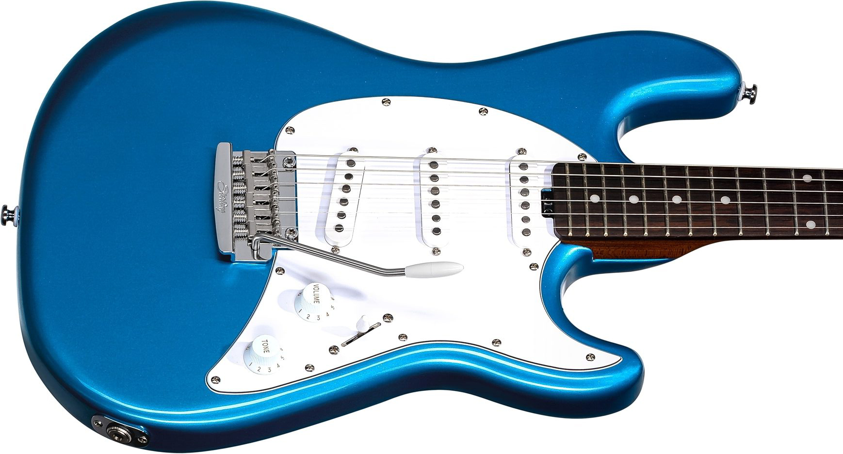 Sterling By Musicman Cutlass Ct50sss 3s Trem Rw - Toluca Lake Blue - Elektrische gitaar in Str-vorm - Variation 2