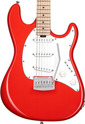 Elektrische gitaar in str-vorm Sterling by musicman Cutlass CT30SSS (MN) - Fiesta red
