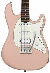 Elektrische gitaar in str-vorm Sterling by musicman Cutlass CT50HSS (RW) - Pueblo pink satin