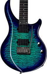Kenmerkende elektrische gitaar Sterling by musicman John Petrucci Majesty MAJ200XQM - Cerulean paradise