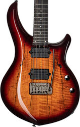 Metalen elektrische gitaar Sterling by musicman John Petrucci Majesty MAJ200XSM - Blood orange burst