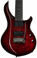 7-snarige elektrische gitaar Sterling by musicman John Petrucci Majesty MAJ270XFM - Royal red
