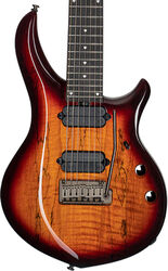 7-snarige elektrische gitaar Sterling by musicman John Petrucci Majesty MAJ270XSM - Blood orange burst