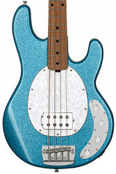 Solid body elektrische bas Sterling by musicman Stingray Ray34 (MN) - Blue sparkle