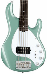 Solid body elektrische bas Sterling by musicman Stingray 5 Ray35 5-String (RW) - Dorado green