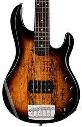 Solid body elektrische bas Sterling by musicman Stingray Ray35SM 5-String (RW) - 3 tone sunburst