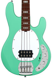 Solid body elektrische bas Sterling by musicman StingRay 4 Sub Series - Seafoam Green
