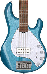 Solid body elektrische bas Sterling by musicman Stingray5 Ray35 (MN) - Blue sparkle