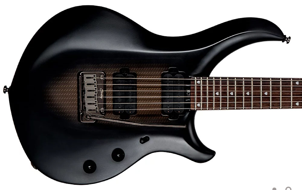 Sterling By Musicman John Petrucci Majesty Maj100 Signature Hh Trem Rw - Stealth Black - Elektrische gitaar in Str-vorm - Variation 1