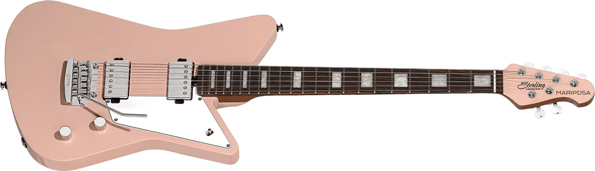 Sterling By Musicman Mariposa Hh Trem Rw - Pueblo Pink - Retro-rock elektrische gitaar - Variation 2