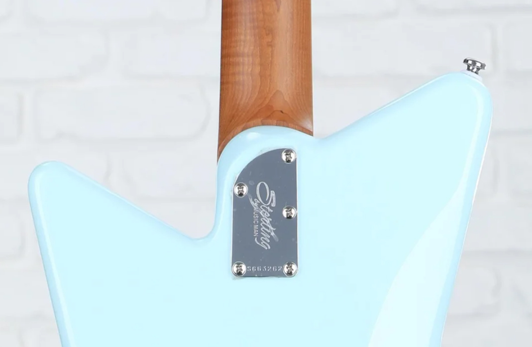 Sterling By Musicman Omar Rodriguez Lopez Mariposa Signature 2h Trem Rw - Daphne Blue - Retro-rock elektrische gitaar - Variation 3
