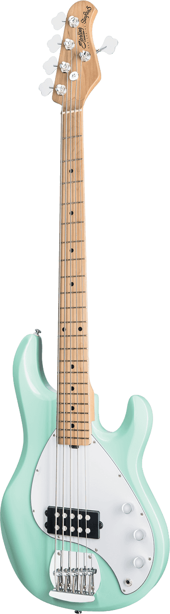 Sterling By Musicman Sub Ray5 5-cordes Active Jat - Mint Green - Solid body elektrische bas - Variation 2