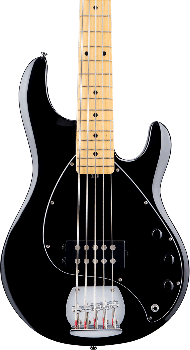 Sterling By Musicman Sub Ray5 5-cordes Active Mn - Black - Solid body elektrische bas - Variation 1