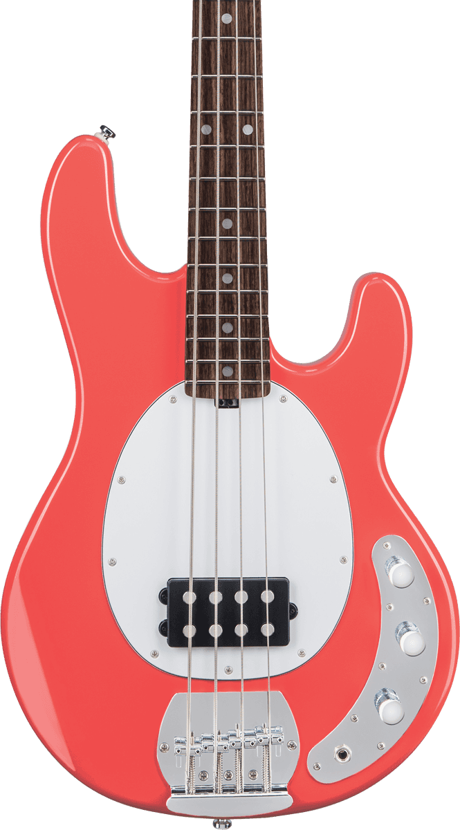 Sterling By Musicman Sub Ray4 Active Mn - Fiesta Red - Solid body elektrische bas - Variation 1