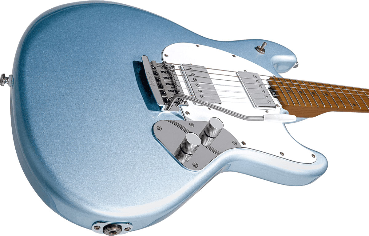 Sterling By Musicman Stingray Guitar Sr50 Hh Trem Mn - Firemist Silver - Elektrische gitaar in Str-vorm - Variation 2