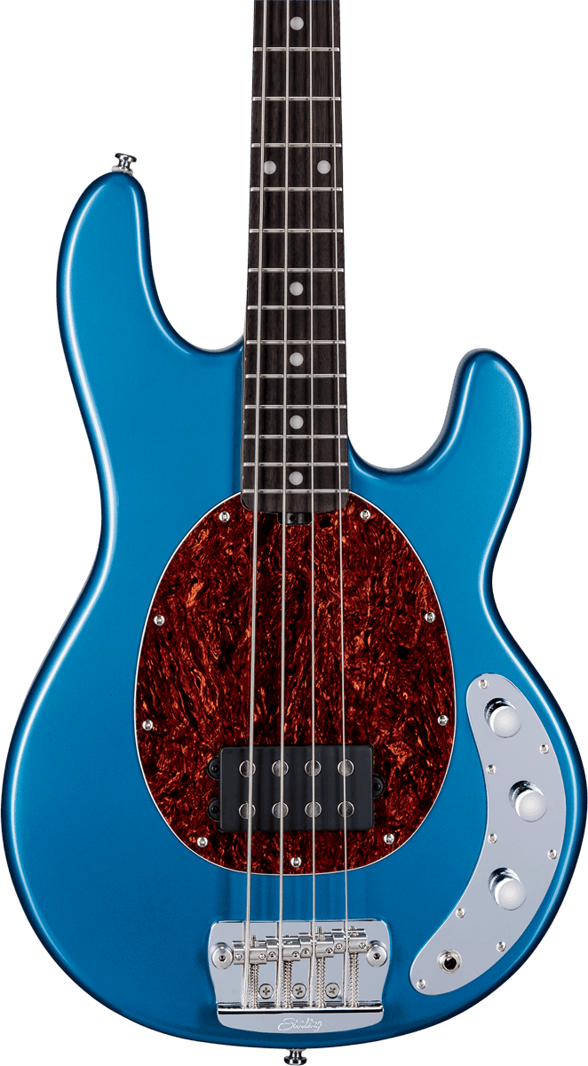 Sterling By Musicman Stingray Ray24ca Active Rw - Toluca Lake Blue - Solid body elektrische bas - Variation 2