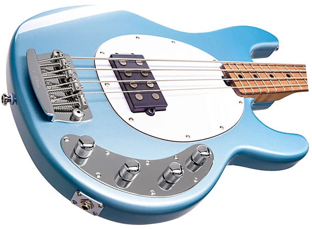 Sterling By Musicman Stingray Ray34 1h Active Mn - Firemist Silver - Solid body elektrische bas - Variation 2