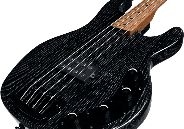 Sterling By Musicman Stingray Ray34ash H Active Mn - Ash Black - Solid body elektrische bas - Variation 1
