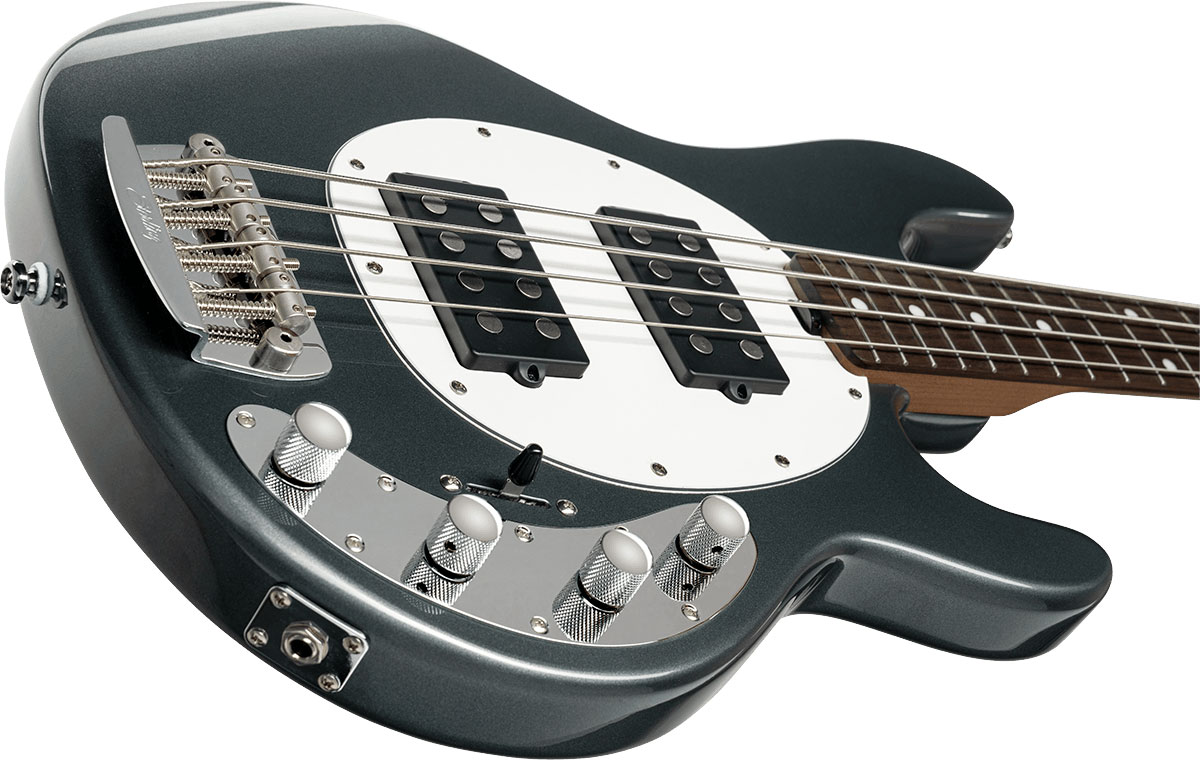 Sterling By Musicman Stingray Ray34hh Active 2h Rw - Charcoal Frost - Solid body elektrische bas - Variation 2