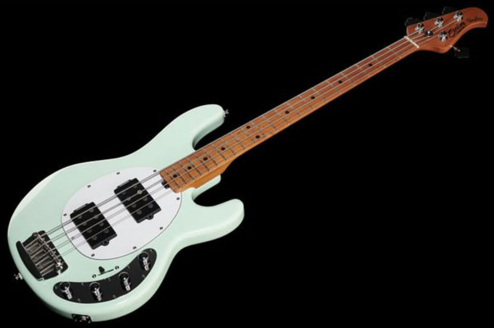 Sterling By Musicman Stingray Ray34hh Active Mn - Daphne Blue - Solid body elektrische bas - Variation 1