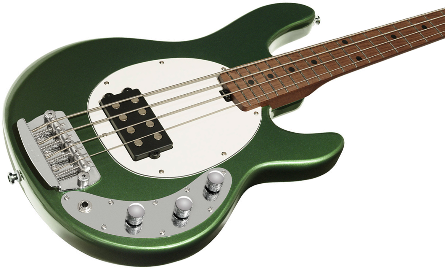 Sterling By Musicman Stingray Short Scale Rayss4 Shsc 1h Mn - Charging Green - Solid body elektrische bas - Variation 2