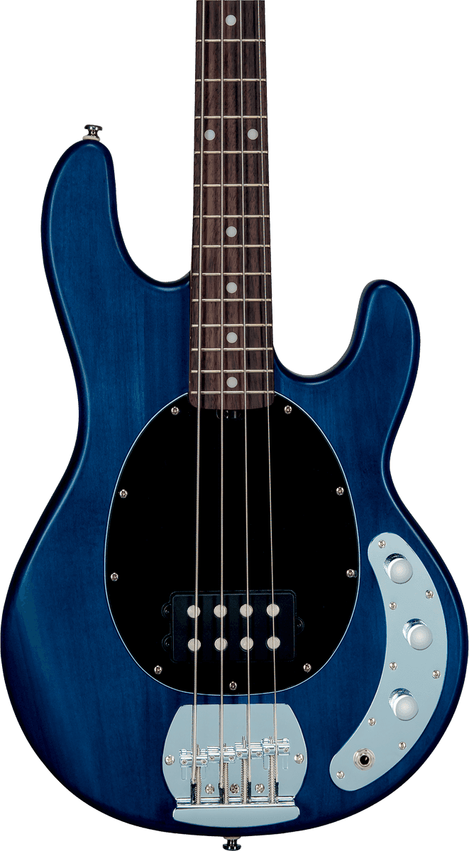 Sterling By Musicman Sub Ray4 Active Jat - Trans Blue Satin - Solid body elektrische bas - Variation 1