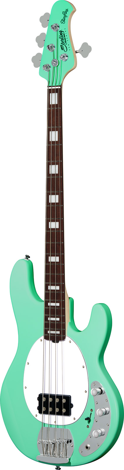 Sterling By Musicman Stingray4 Sub Series 1h Jat - Seafoam Green - Solid body elektrische bas - Variation 1