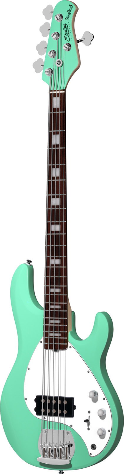 Sterling By Musicman Stingray4  5-cordes 1h Jat - Seafoam Green - Solid body elektrische bas - Variation 1