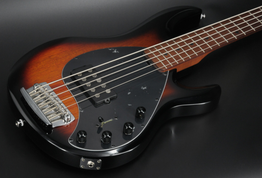 Sterling By Musicman Stingray5 Ray35 5c H Active Mn - Vintage Sunburst - Solid body elektrische bas - Variation 1