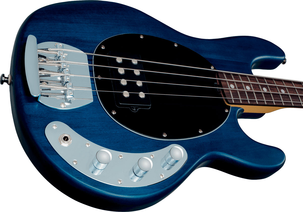 Sterling By Musicman Sub Ray4 Active Jat - Trans Blue Satin - Solid body elektrische bas - Variation 3