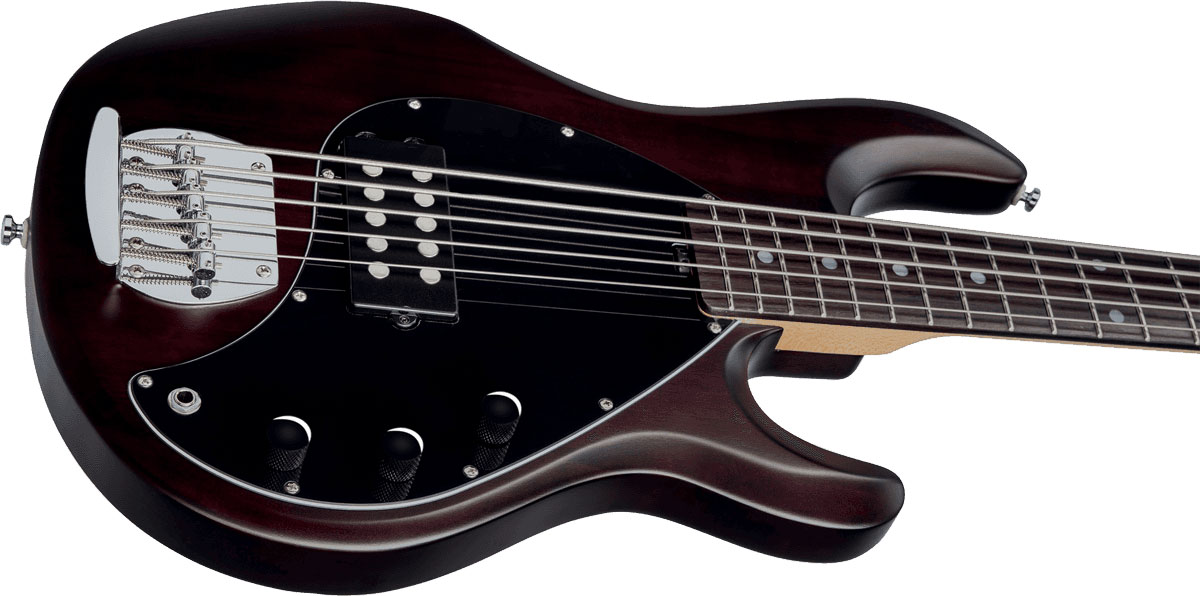 Sterling By Musicman Sub Ray5 5-cordes Active Jat - Walnut Satin - Solid body elektrische bas - Variation 3