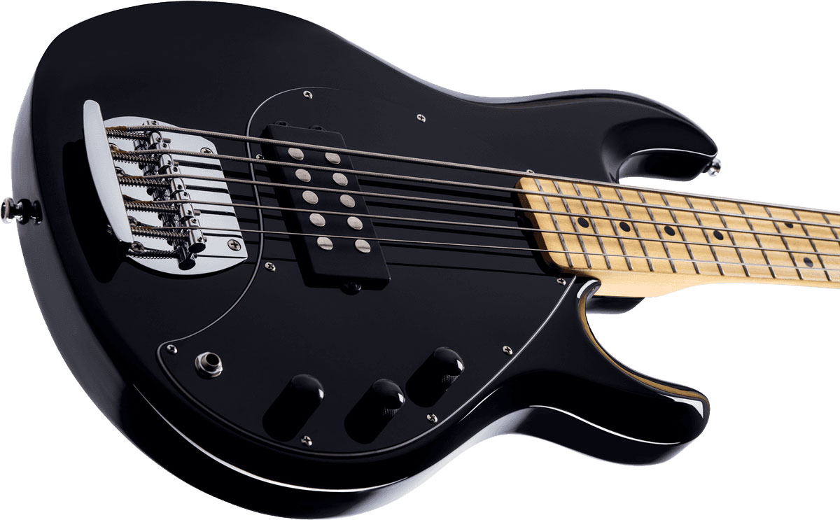 Sterling By Musicman Sub Ray5 5-cordes Active Mn - Black - Solid body elektrische bas - Variation 3