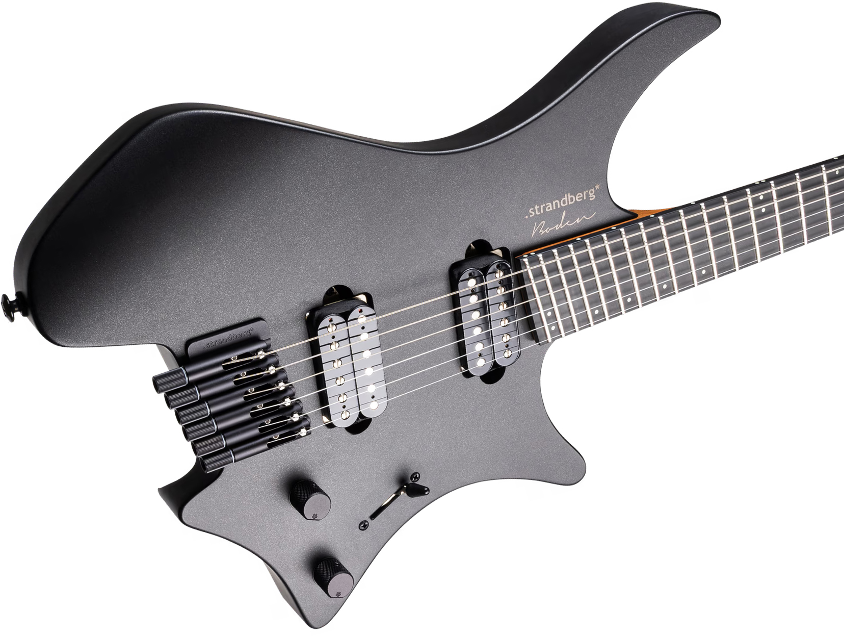 Strandberg Boden Metal Nx6 6c 2h Suhr Ht Ebo - Black Granite - Multi-scale gitaar - Variation 3