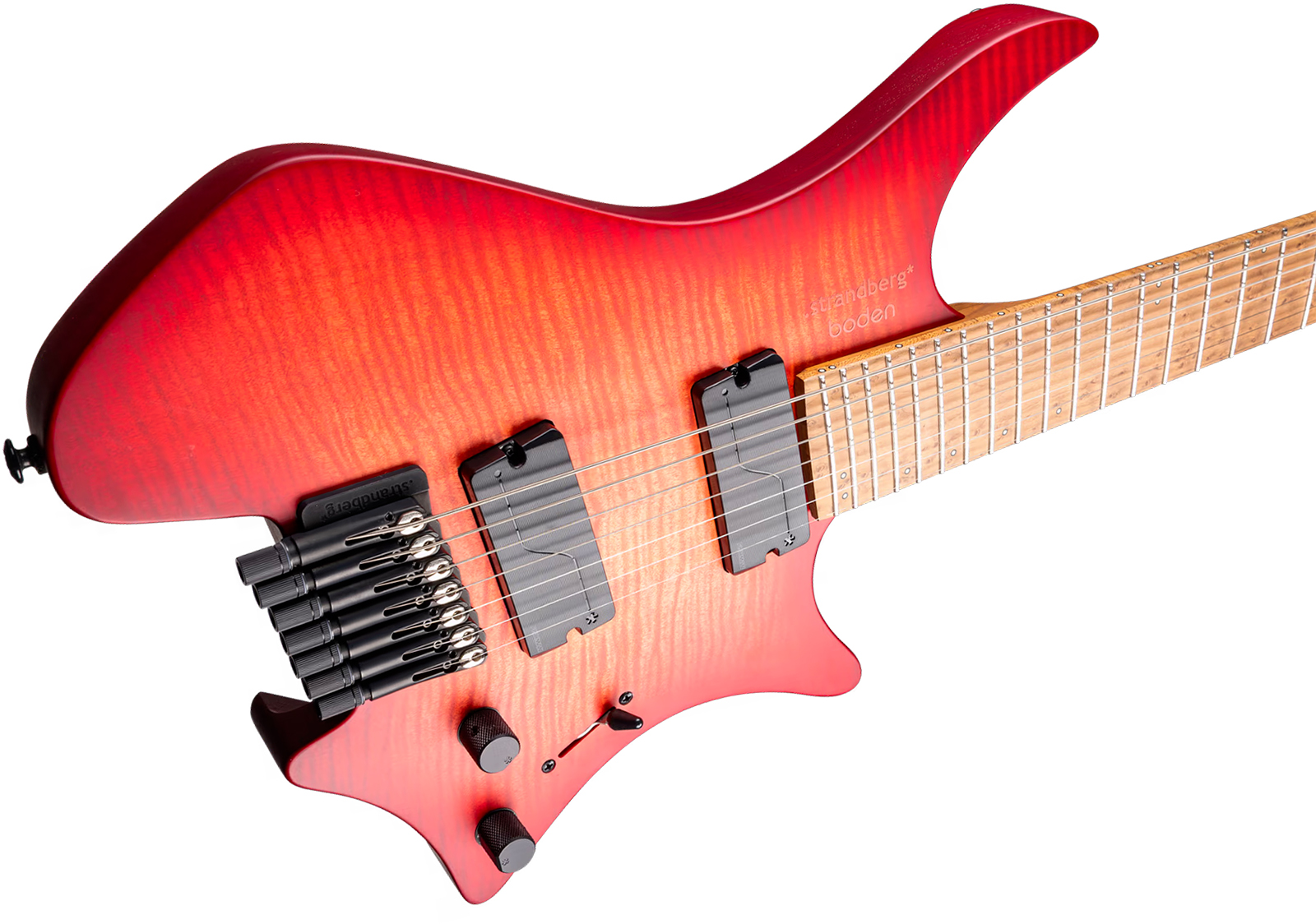 Strandberg Boden Original N2.7 7c 2h Fishman Fluence Ht Mn - Sunset Coral Burst Satin - Multi-scale gitaar - Variation 3