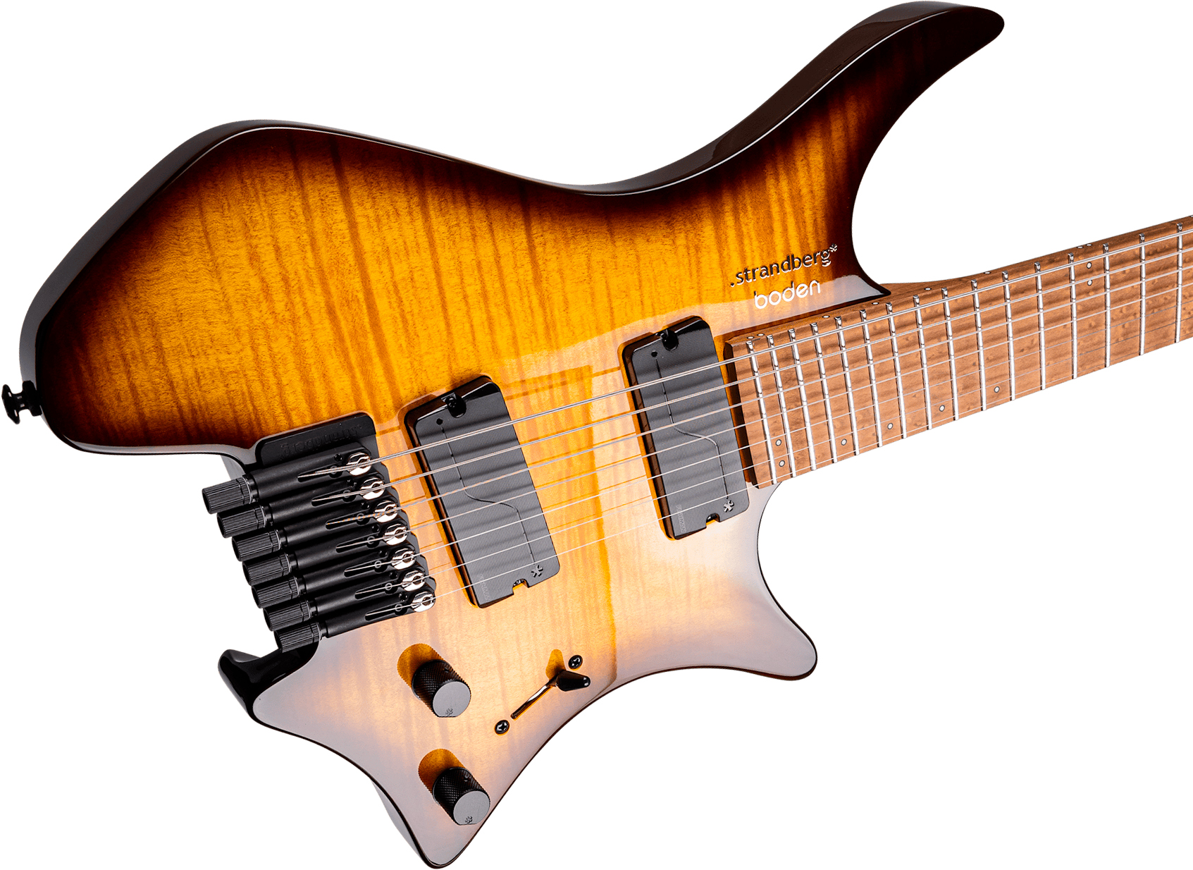 Strandberg Boden Original N2.7 7c 2h Fishman Fluence Ht Mn - Amber Haze Burst Gloss - Multi-scale gitaar - Variation 3