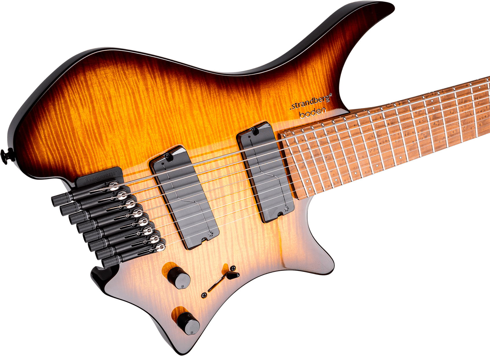 Strandberg Boden Original N2.8 8c 2h Fishman Fluence Ht Mn - Amber Haze Burst Gloss - Multi-scale gitaar - Variation 3