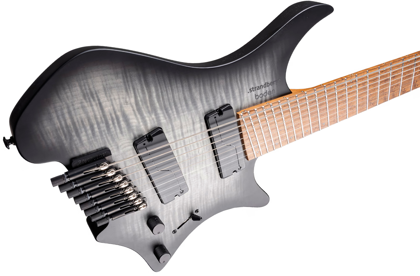 Strandberg Boden Original N2.8 8c 2h Fishman Fluence Ht Mn - Black Denim Burst Satin - Multi-scale gitaar - Variation 3