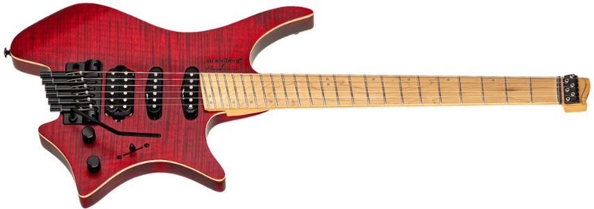 Strandberg Boden Standard Nx 6c Tremolo Multiscale Hss Mn - Red - Multi-scale gitaar - Variation 1