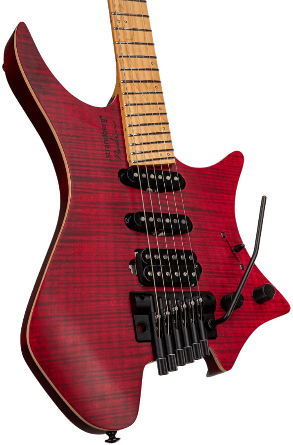 Strandberg Boden Standard Nx 6c Tremolo Multiscale Hss Mn - Red - Multi-scale gitaar - Variation 4