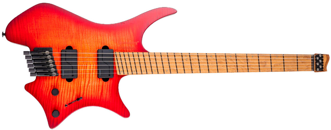 Strandberg Boden Original N2.6 6c 2h Fishman Fluence Ht Mn - Sunset Coral Burst Satin - Multi-scale gitaar - Main picture