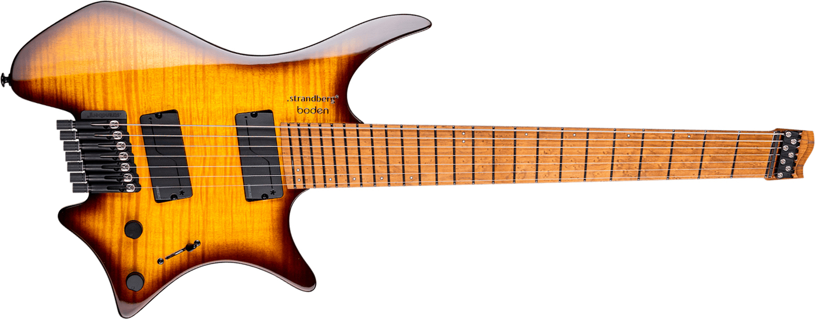 Strandberg Boden Original N2.7 7c 2h Fishman Fluence Ht Mn - Amber Haze Burst Gloss - Multi-scale gitaar - Main picture