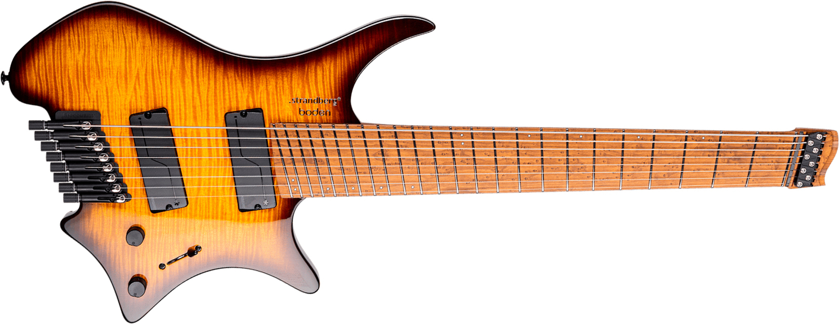 Strandberg Boden Original N2.8 8c 2h Fishman Fluence Ht Mn - Amber Haze Burst Gloss - Multi-scale gitaar - Main picture