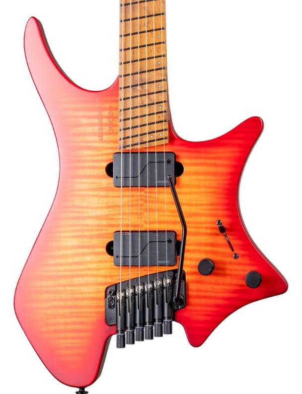 Multi-scale gitaar Strandberg Boden Original N2.6T - Sunset Coral Burst Satin