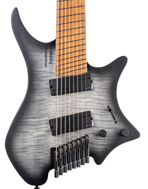 Multi-scale gitaar Strandberg Boden Original N2.8 8-String - Black Denim Burst Satin