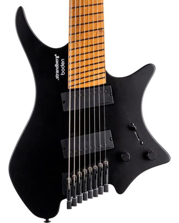 Multi-scale gitaar Strandberg Boden Standard N2.7 8-String - Black Satin Metallic