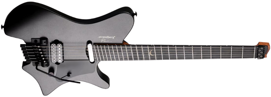 Strandberg Plini Edition Salen Nx6 Multiscale Hs Trem Ebo - Black Granite Satin - Multi-scale gitaar - Variation 1