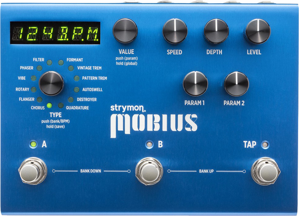 Strymon Mobius Multidimensional Modulation - Modulation/chorus/flanger/phaser en tremolo effect pedaal - Main picture