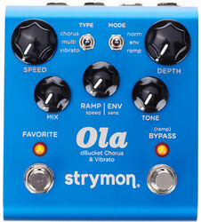 Modulation/chorus/flanger/phaser en tremolo effect pedaal Strymon Ola dBucket Chorus and Vibrato